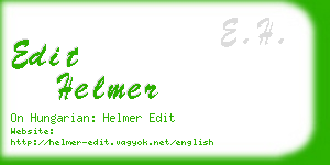 edit helmer business card